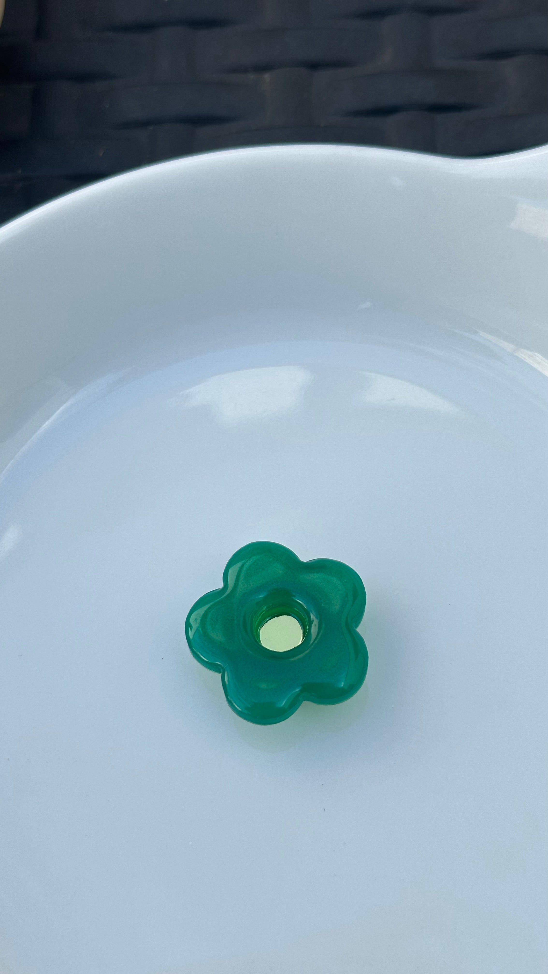 Titi bouton petite fleur vert Brésil