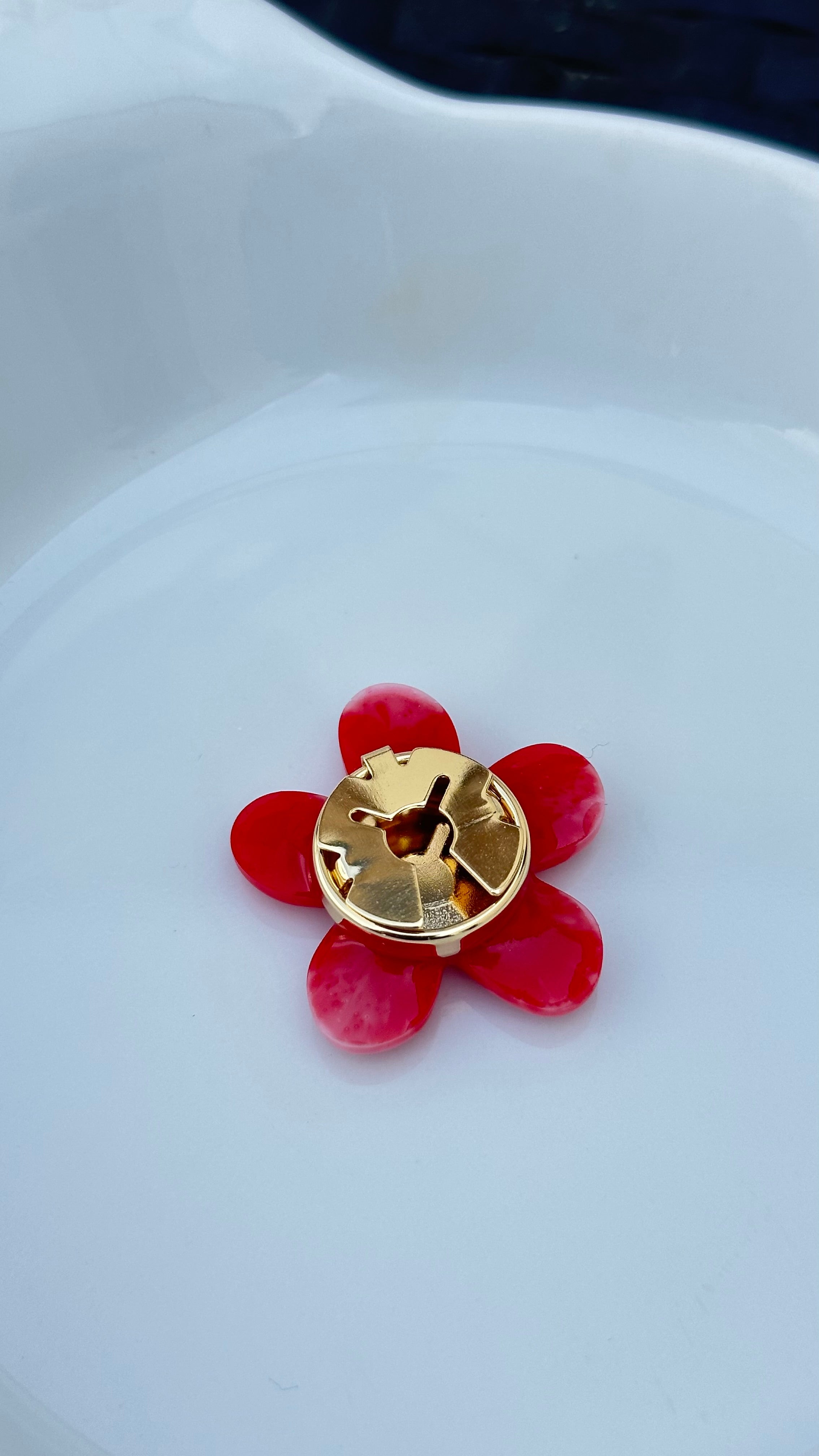 Titi bouton Rouge et rose