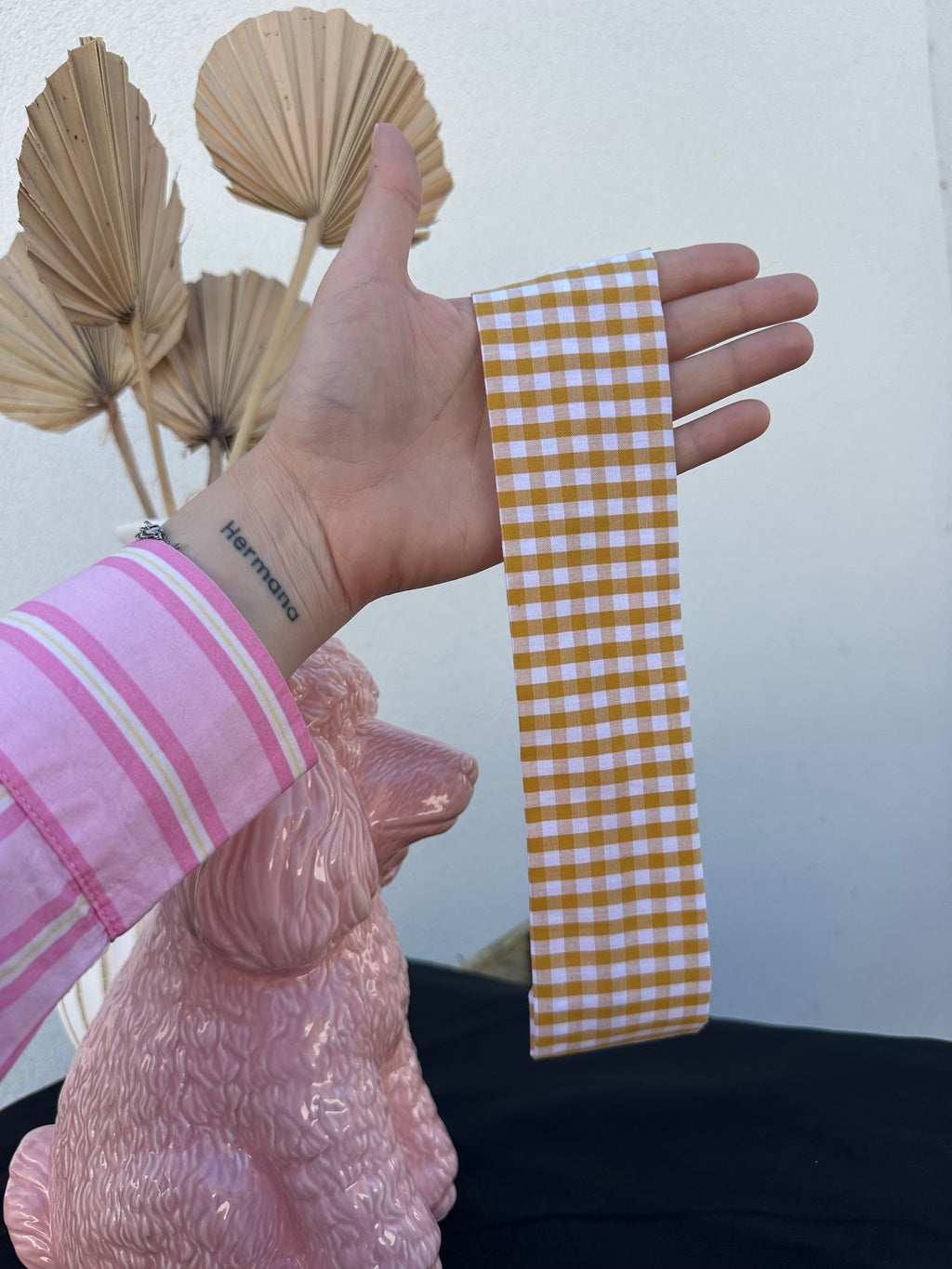 Titi bandeau Vichy jaune