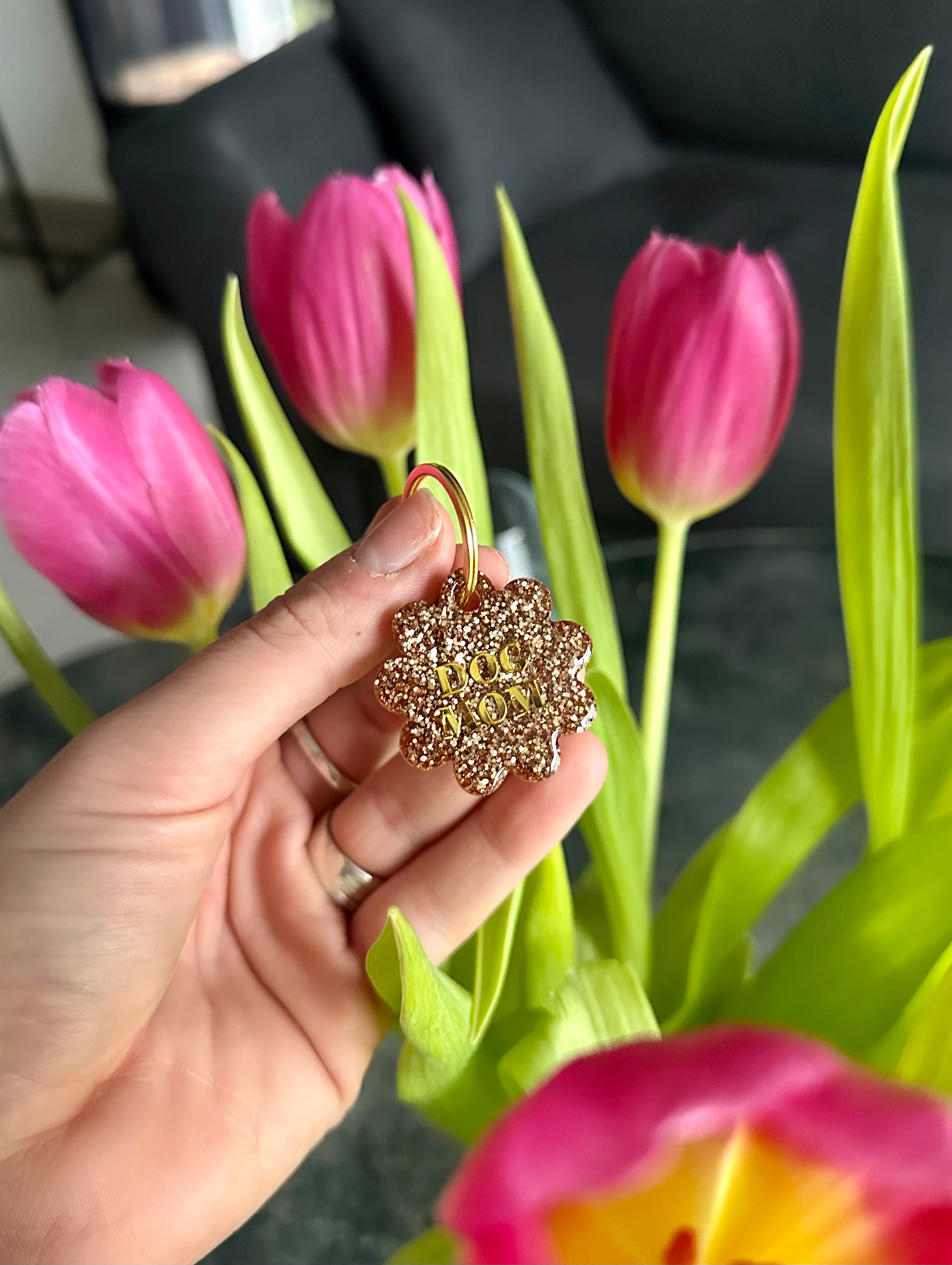 Porte clés Dog Mom Star