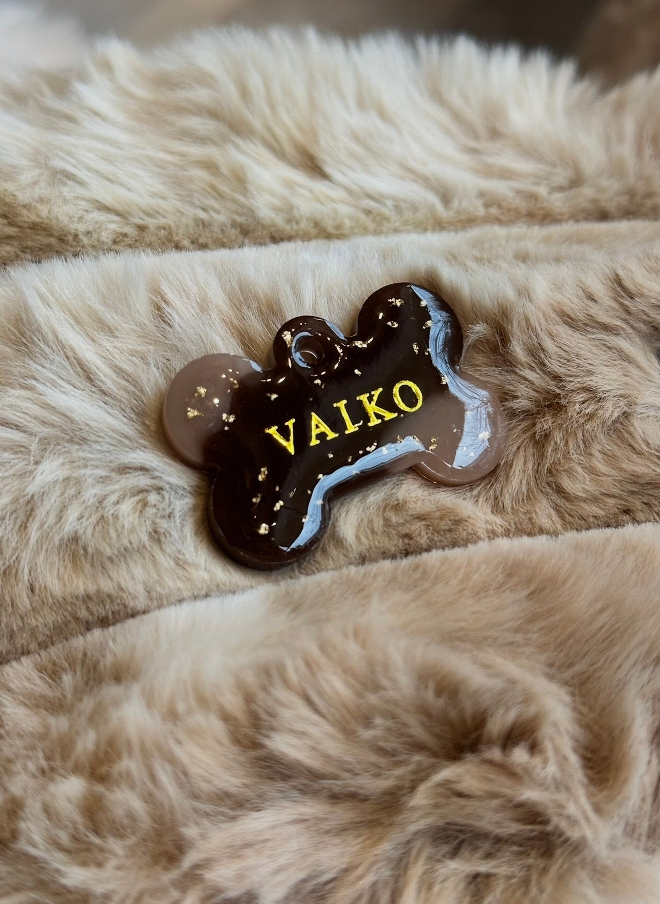 Médaille ourson feuille d’or