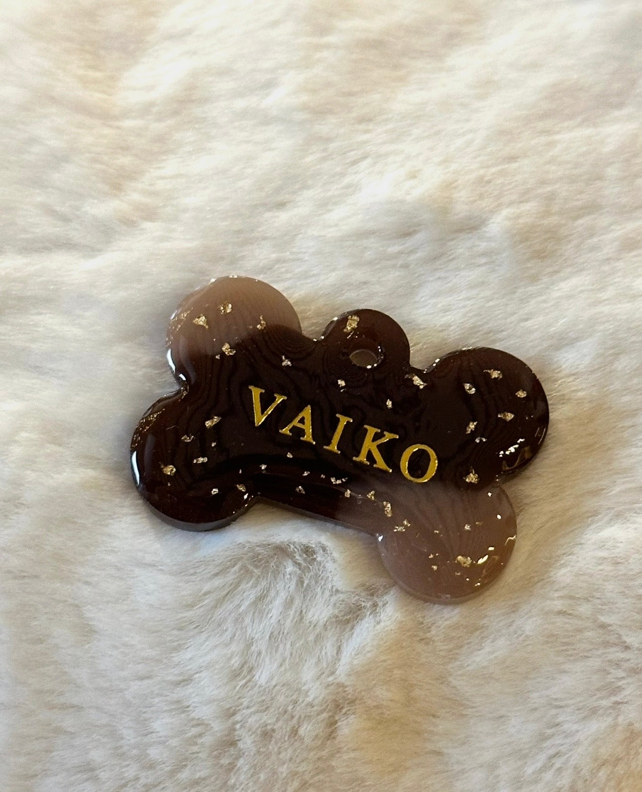 Médaille ourson feuille d’or