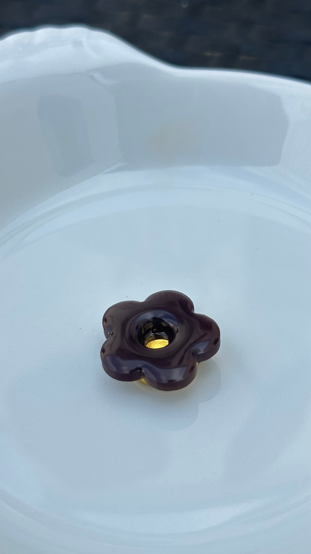 Titi bouton choco petite fleur