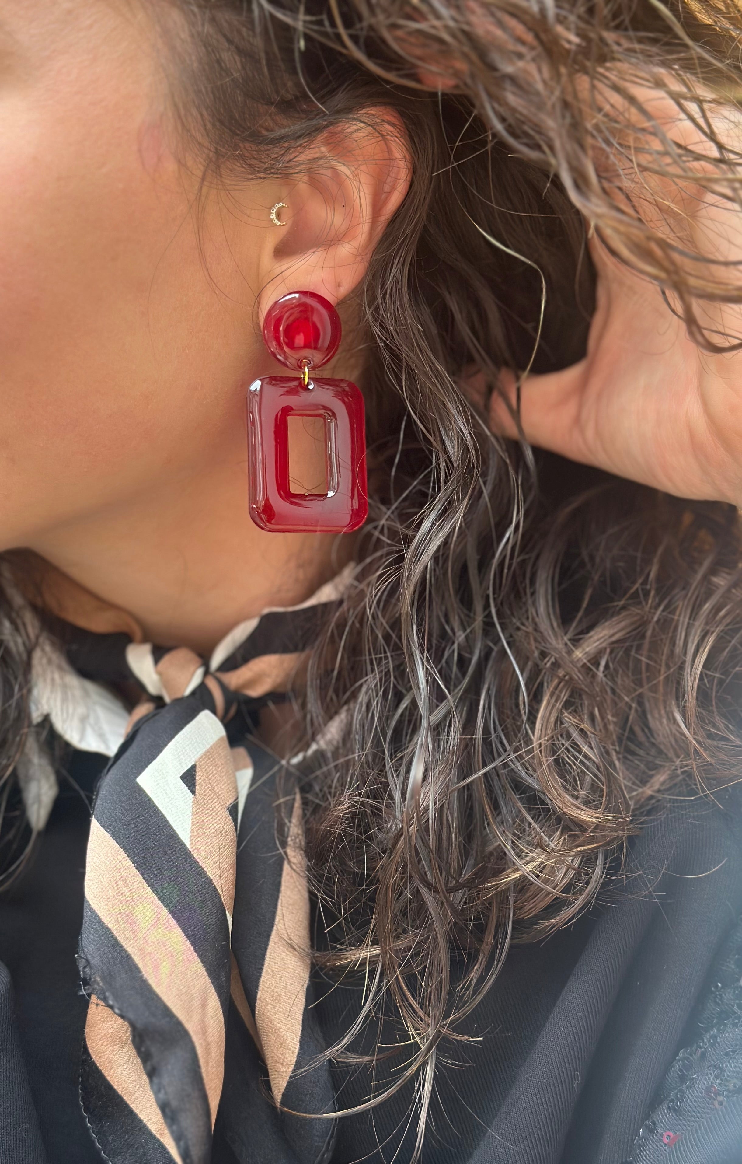 Les Marine rouge bordeau