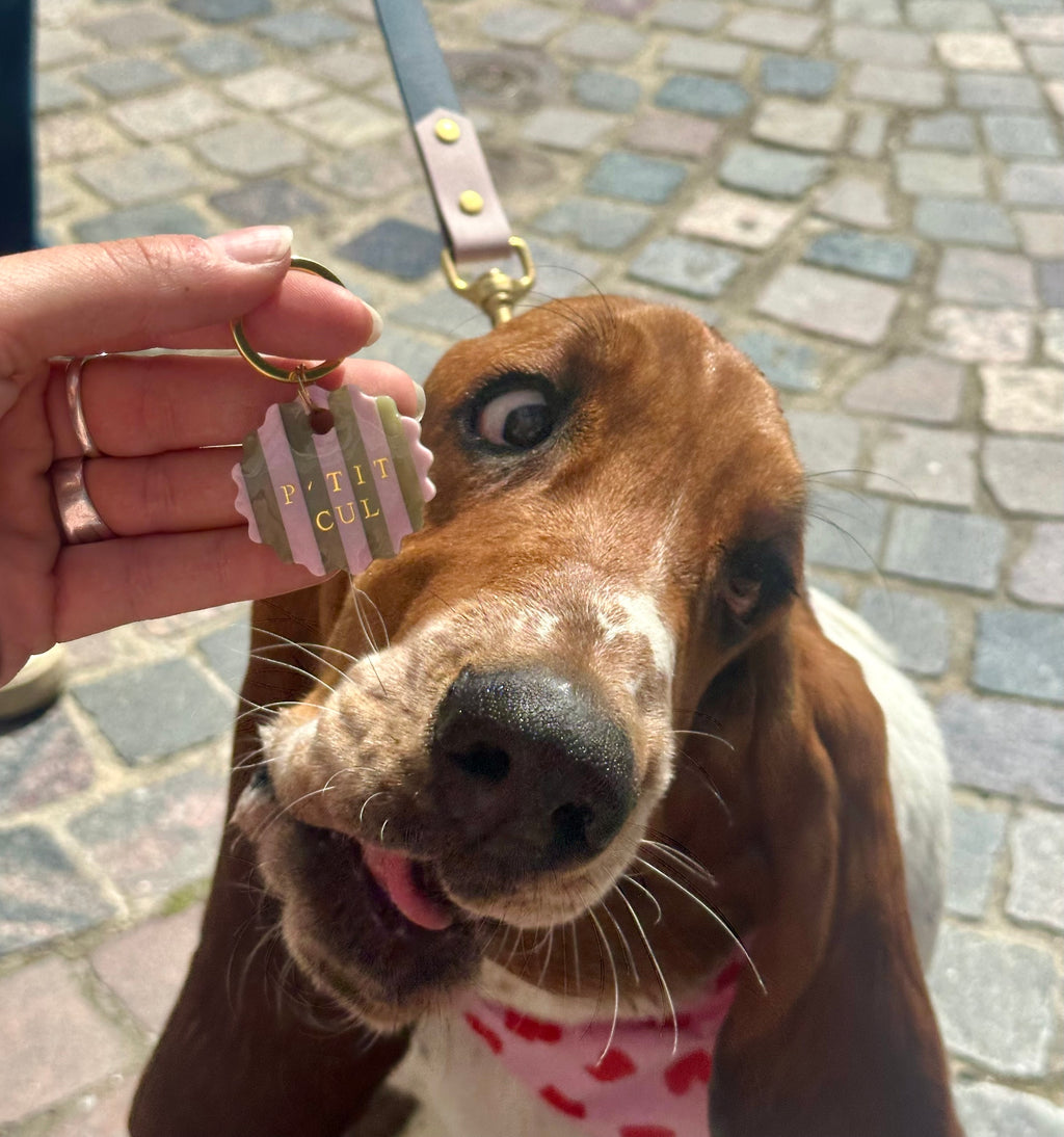 Médaille tartelette marnière sauge et rose