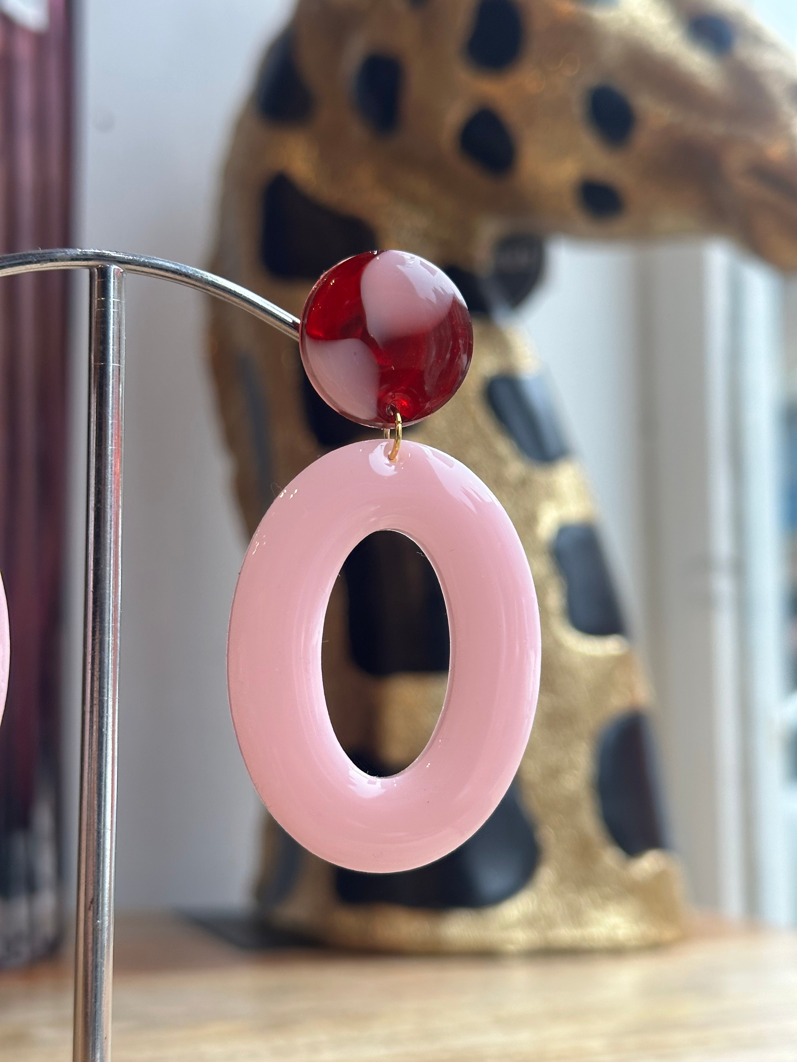 Les Emma rose poudré et Bordeau