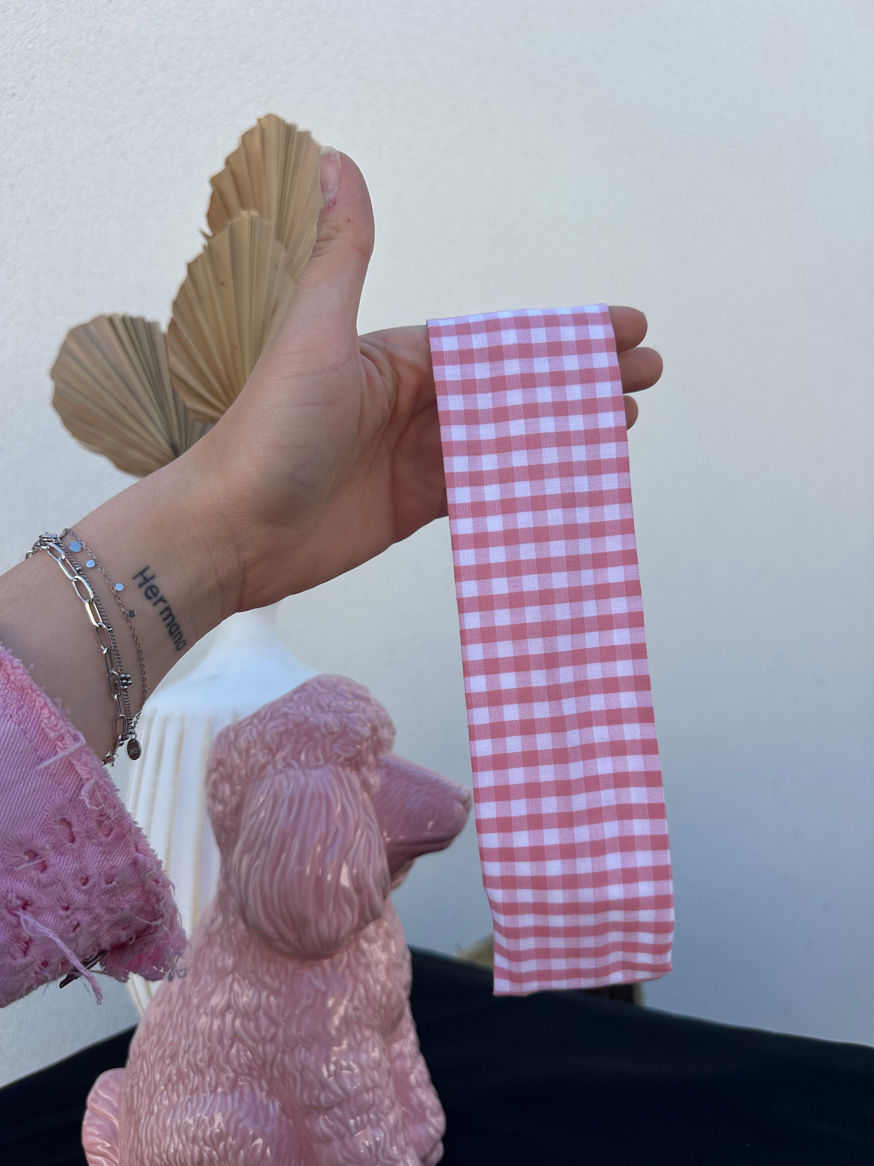 Titi Bandeau Vichy rose