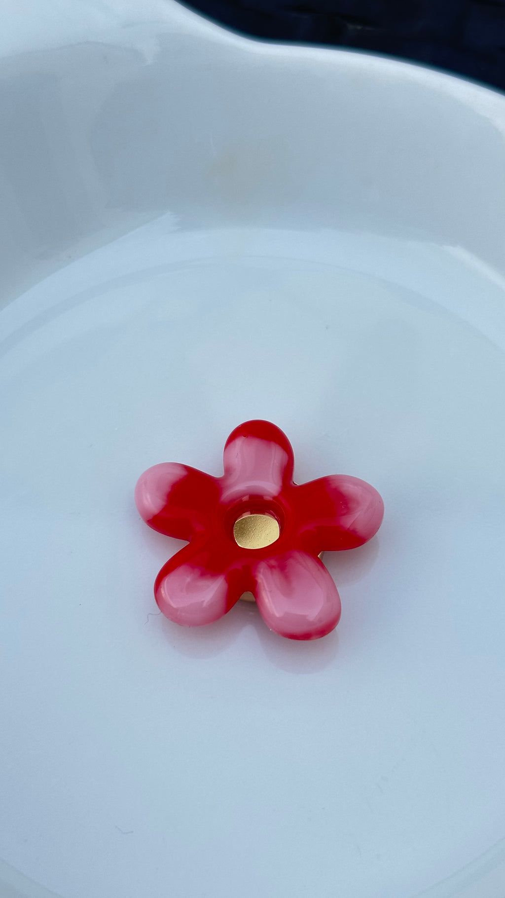 Titi bouton Rouge et rose